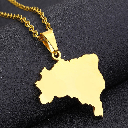 Brazil oil drop pendant necklace