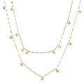 Double-layer stacked necklace