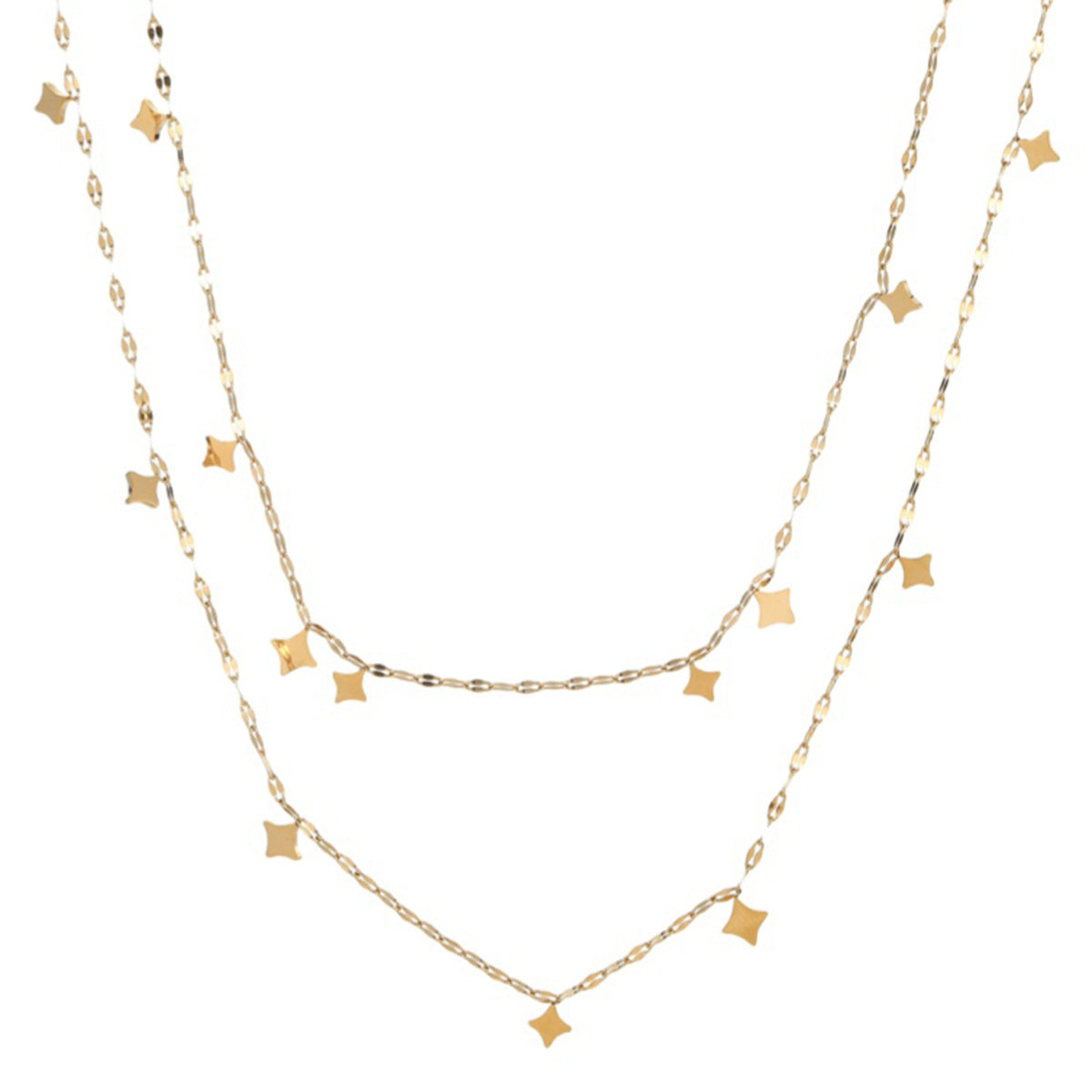 Double-layer stacked necklace