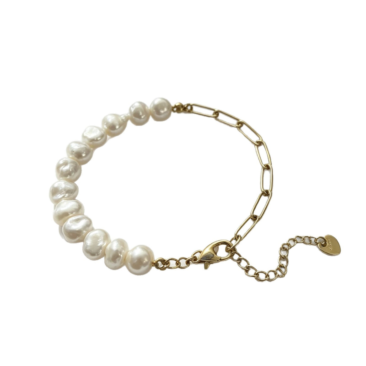 Fashion Freshwater Pearl Half-Chain Bracelet Necklace