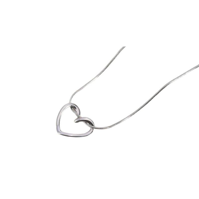 Heart Titanium Steel Necklace Irregular Pendant Jewelry
