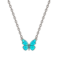 Luminous Butterfly Adjustable Necklace and Bracelet Set