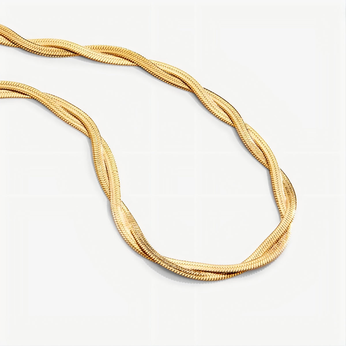 Double Layer Blade Chain Necklace