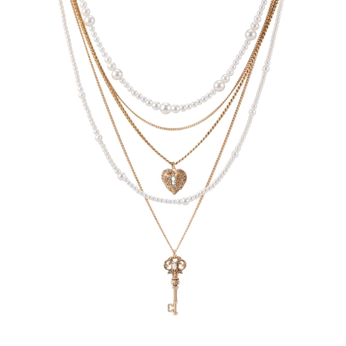 Multi-Layered Pearl Necklace