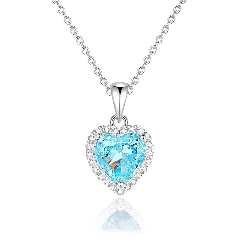 S925 Sterling Silver Heart Pendant Necklace