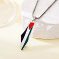 Vintage Geometric Map Pendant Necklace