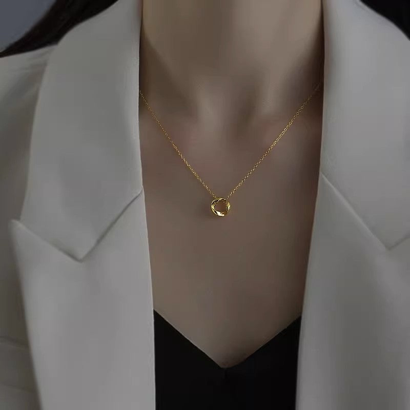Mobius Ring Necklace for Women