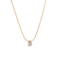 Water drop diamond necklace