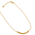 Geometric Electroplated Bead Necklace