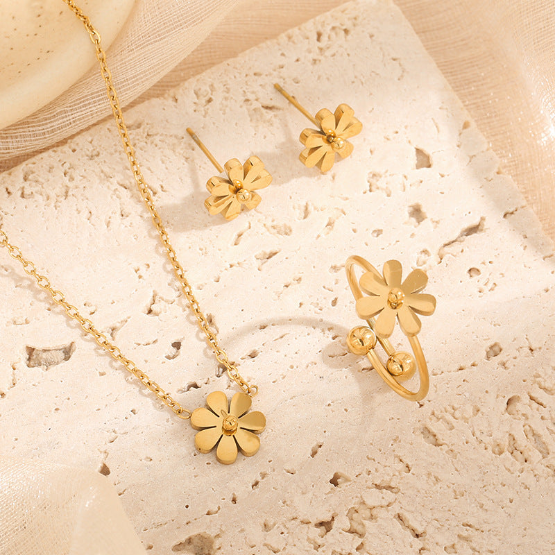 Daisy Floral Jewelry Set