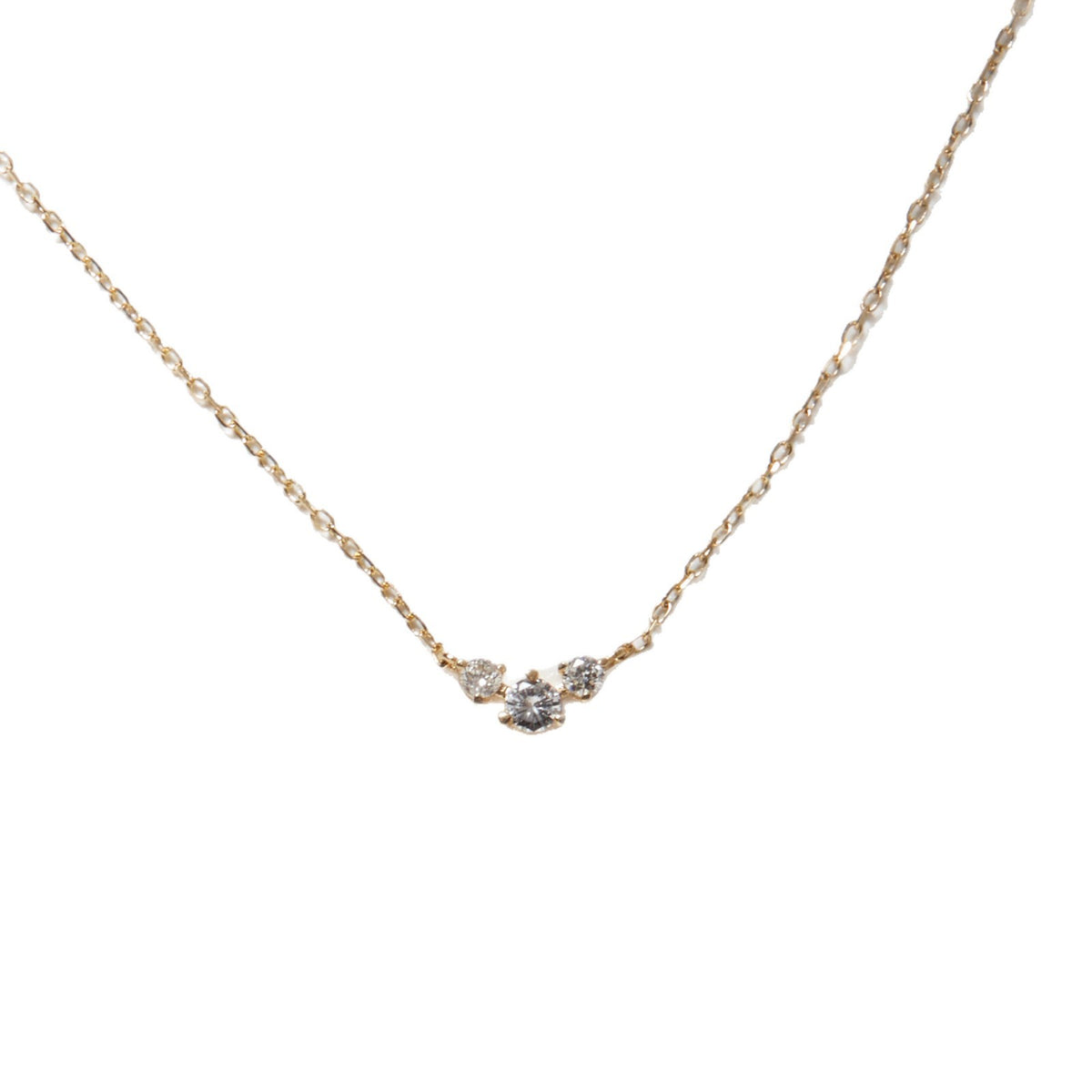 Minimalist Geometric Zirconia Pendant Necklace