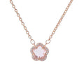 Pink Crystal Cherry Blossom Necklace