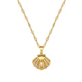 Titanium Steel Shell Pearl Necklace