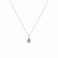 Aquamarine Drop Pendant Necklace