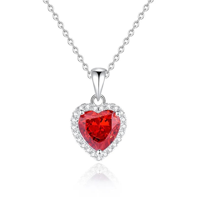 S925 Sterling Silver Heart Pendant Necklace