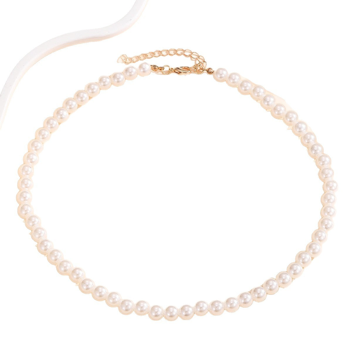 Adjustable Pearl Necklace Minimalist Vintage Style