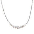 Pearl and silver necklace